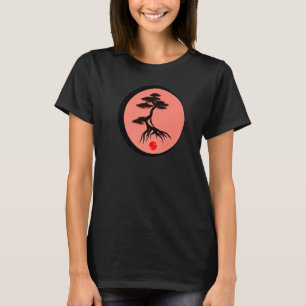 T-shirt Bonsai Tree Japonaise Calligraphie Zen Nature Mini