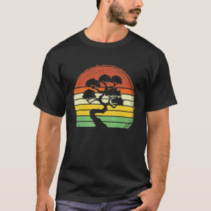 T-shirt Bonsai Vintage Rétro Yoga Méditation Exercice Spi