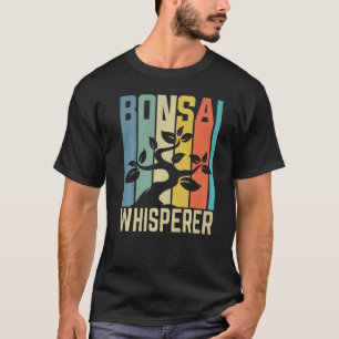 T-shirt Bonsai Whisperer Retro Jardin Tradition Japonaise