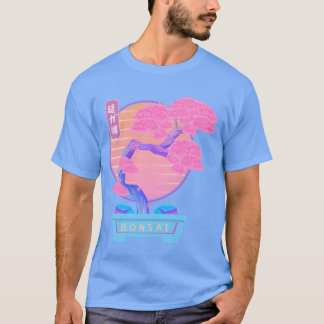 T-shirt Bonsairee esthétique Style Vaporwave Rétro-onde fr