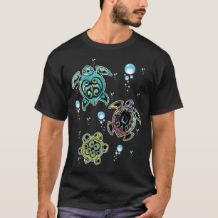 T-shirt Bonté Cute Tropical Tortues de Mer Hawaiiennes Cut