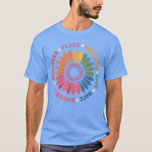 T-shirt Bonté Paix Égalité Amour Espoir Diversité Humain 