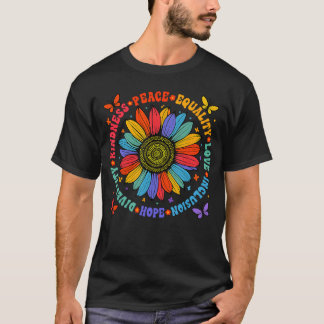 T-shirt Bonté Paix Égalité Amour Espoir Diversité Humain