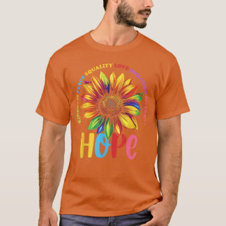 T-shirt Bonté Paix Égalité Amour Espoir Diversité Humain