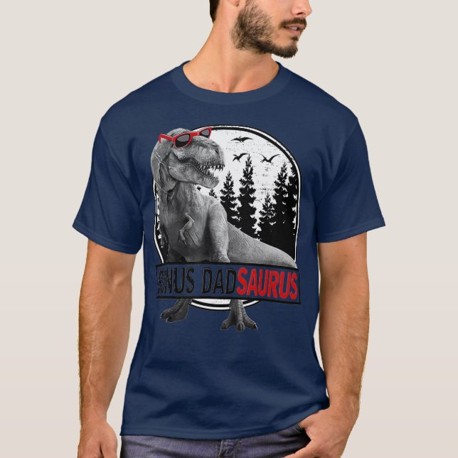 T-shirt Bonus Dadsaurus T Rex Dinosaur Daddy Saurus Day (Devant)