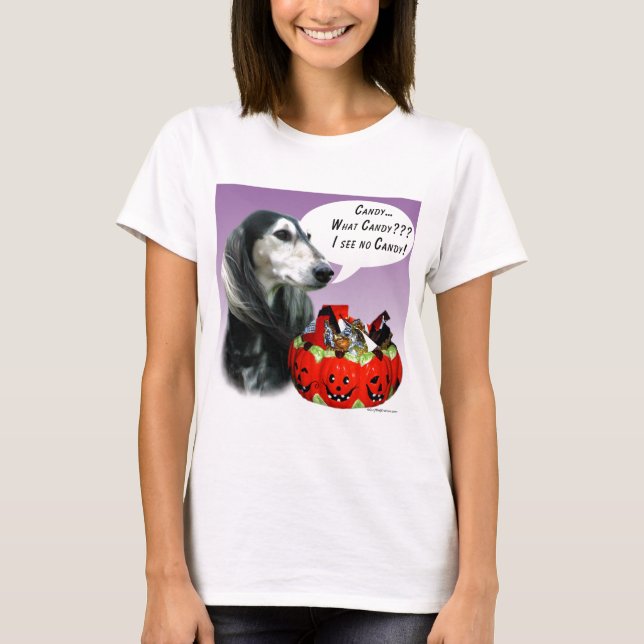 T-shirt Bonus d'Halloween Saluki (Devant)