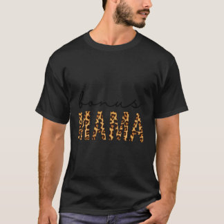 T-shirt Bonus Mama Bonus Maman Stepmaman Empreinte de léop