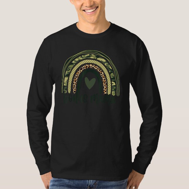 T-shirt Bonus Mama Leopard Rainbow Step Maman (Devant)