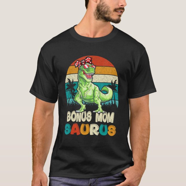 T-shirt Bonus Maman Saurus Rex Mamasaurus Stepmamus Corres (Devant)