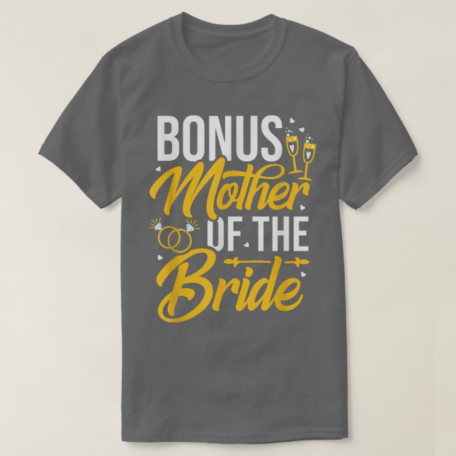 T-shirt Bonus Mère De La Mariée Stepmère Mariage Mariage M (Design devant)