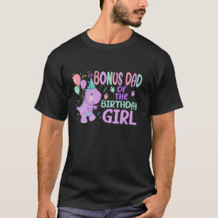 T-shirt Bonus Papa De La Fille Anniversaire Saurus Rex Din