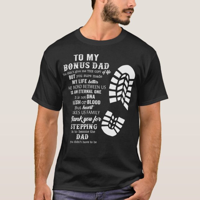 T-shirt Bonus Papa Fête des pères Cadeau de fille fils (Devant)