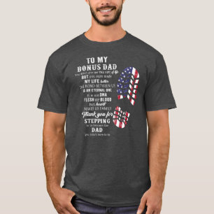 T-shirt Bonus Papa Fête des pères Cadeau De Stepdad Pour