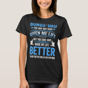 T-shirt Bonus Papa Fête des pères De Fille Fils Femme
