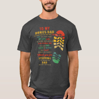 T-shirt Bonus Papa Fête des pères de Stepdad retro