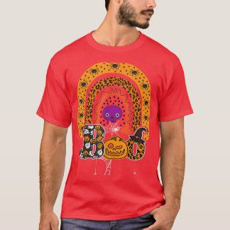 T-shirt Boo Avec Araignées Et Casquette De Sorcière Hallow