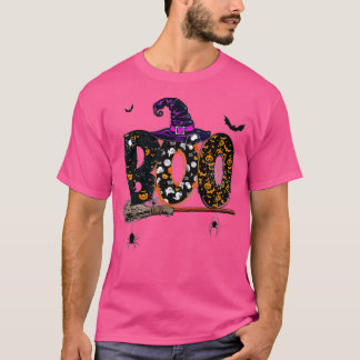 T-shirt Boo Avec Casquette De Sorcière Et Araignées Mois D