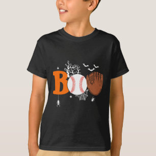 T-shirt Boo Baseball Halloween Éffrayant Halloween Basebal