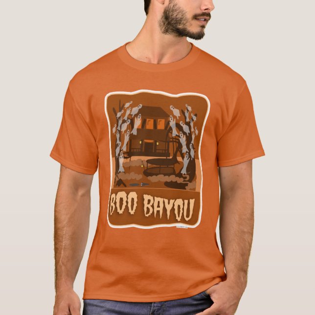T-shirt Boo Bayou Haunted Halloween Dessin (Devant)