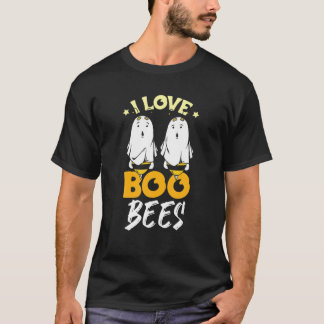 T-shirt Boo Bees Halloween Ghost Boire Beer