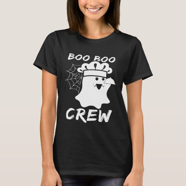 T-shirt Boo Boo Crew Chef Ghost Costume d'Halloween (Devant)