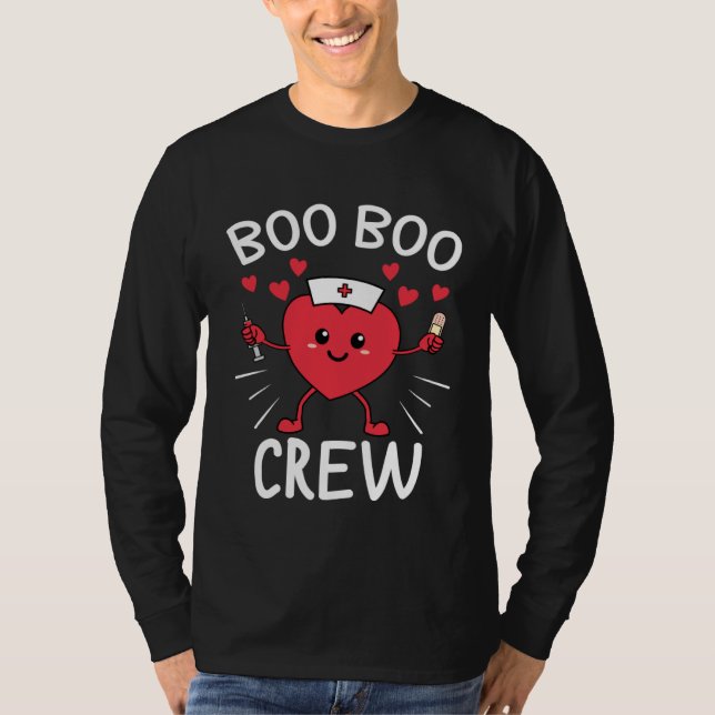 T-shirt Boo Boo Crew Clothing for Him Her Nursing Valentin (Devant)