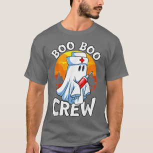 T-shirt Boo Boo Crew Funny Nurse Halloween Ghost Costume R