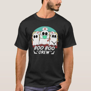 T-shirt Boo Boo Crew Funny Nurse Halloween Ghost Costume R