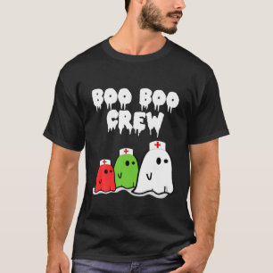 T-shirt Boo Boo Crew Funny Nurse Halloween Hospital Fantôm