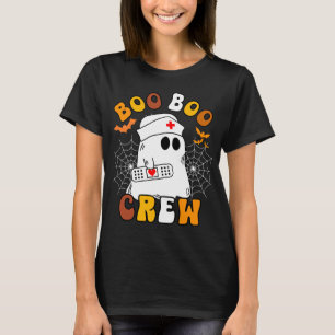 T-shirt Boo Boo Crew Funny Super Nurse Ghost Halloween