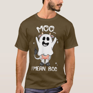 T-shirt Boo Boo Crew Ghost Cow Moo Je veux dire Boo Farmer