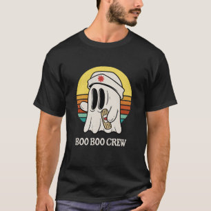 T-shirt Boo Boo Crew Halloween Nurse Ghost Funny