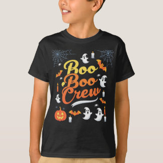 T-shirt Boo Boo Crew mignonne Halloween Ghost Trump ou Tre