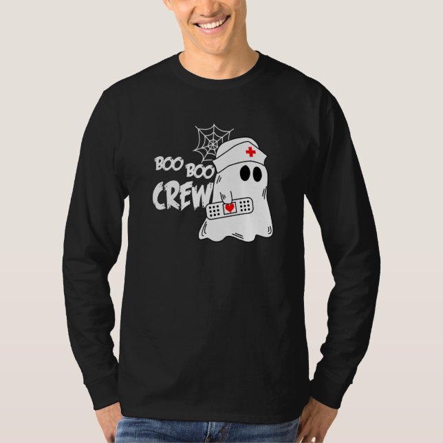 T-shirt Boo Boo Crew Nurse Ghost Funny Halloween Costume P (Devant)