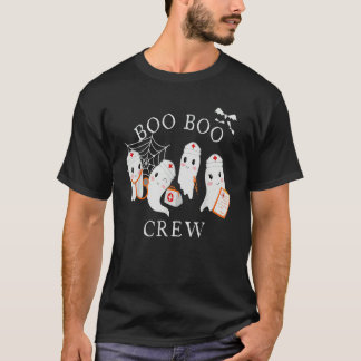 T-shirt Boo Boo Crew  Nurse Halloween Cute Ghost Costume