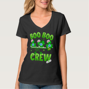 T-shirt Boo Boo Crew Nurse St Patrick S Day Shamrock Face