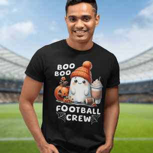 T-shirt Boo Boo Football Crew Cute Ghost Funny Halloween