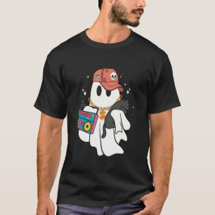 T-shirt Boo Boo-jee Fantôme Drôle Chat Noir Saison Effraya