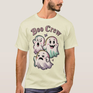 T-shirt Boo Crew - Cute Trio Ghost Halloween