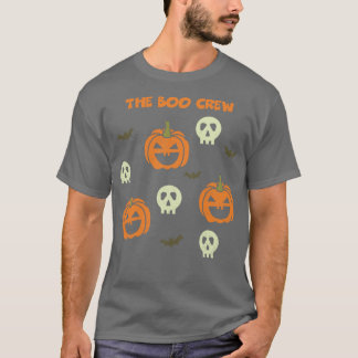 T-shirt Boo Crew Funny Halloween Party Tee Scary Cadeau
