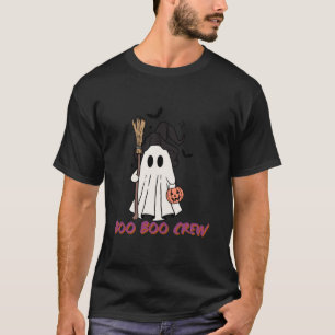T-shirt Boo Crew Halloween Ghost Witch Design avec Citroui