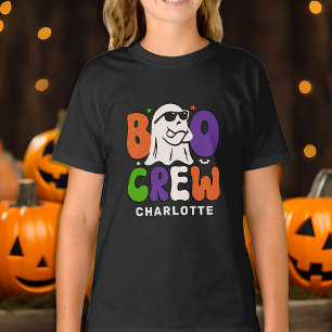 T-shirt BOO Crew personnalisées colorées correspondant à H