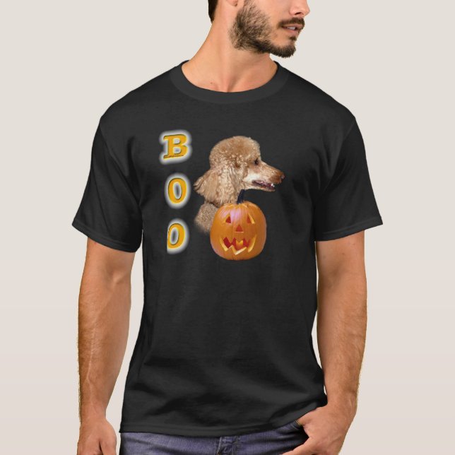 T-shirt Boo de caniche recouvert d'abricot (Devant)