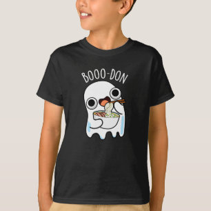 T-shirt Boo-don Drôle Fantôme Udon Pun Dark BG