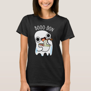T-shirt Boo-don Funny Ghost Udon Pun Dark BG