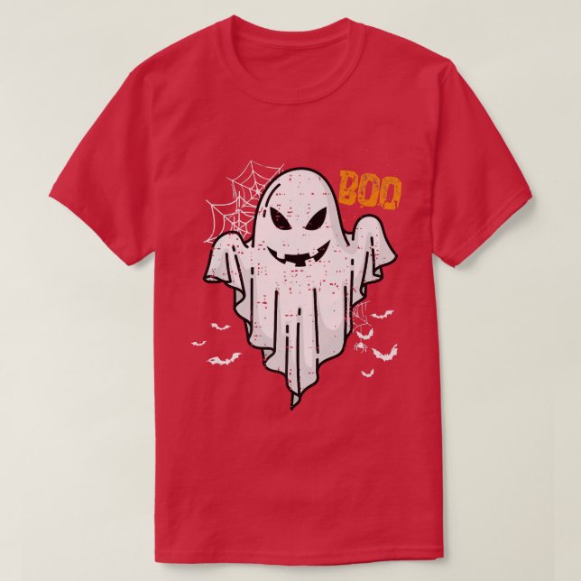 T-shirt Boo Drôle Boo Ghost Bats Trick Ou Traiter Hallowee (Design devant)