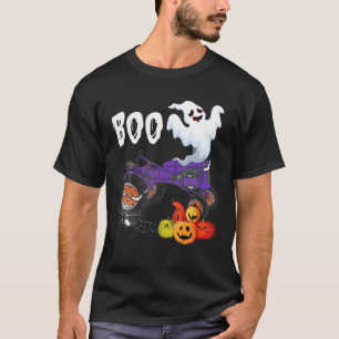 T-shirt Boo Drôle Halloween Fantôme Boo équitation Tracteu
