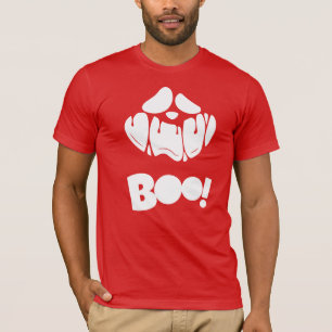 T-shirt Boo Éffrayant visage Halloween pour les hommes