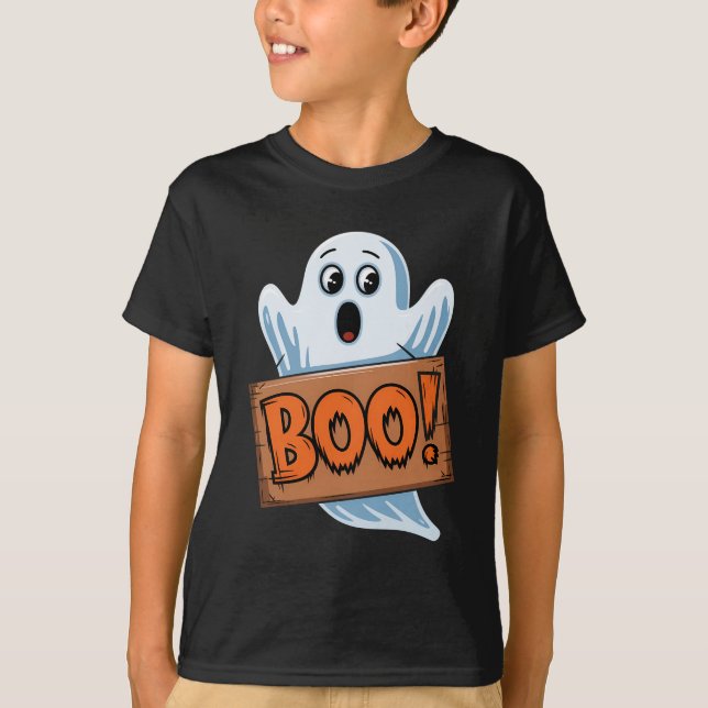 T-shirt Boo Fantôme d'halloween (Devant)