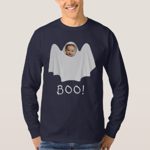 T-shirt BOO ! fantôme photo personnalisé éffrayant effroi